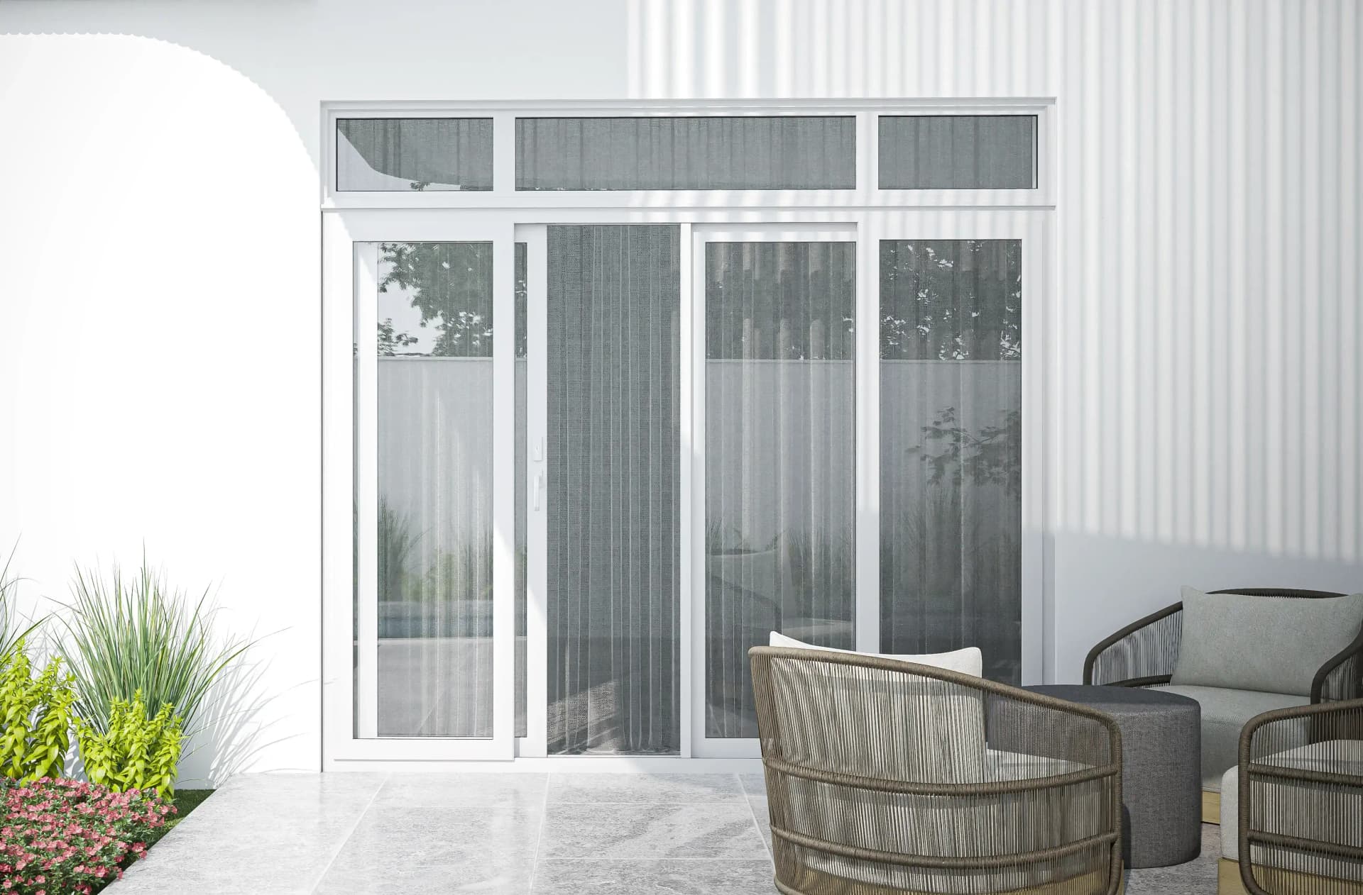 CỬA ĐI uPVC 4 CÁNH XẾP TRƯỢT thumbnail 4