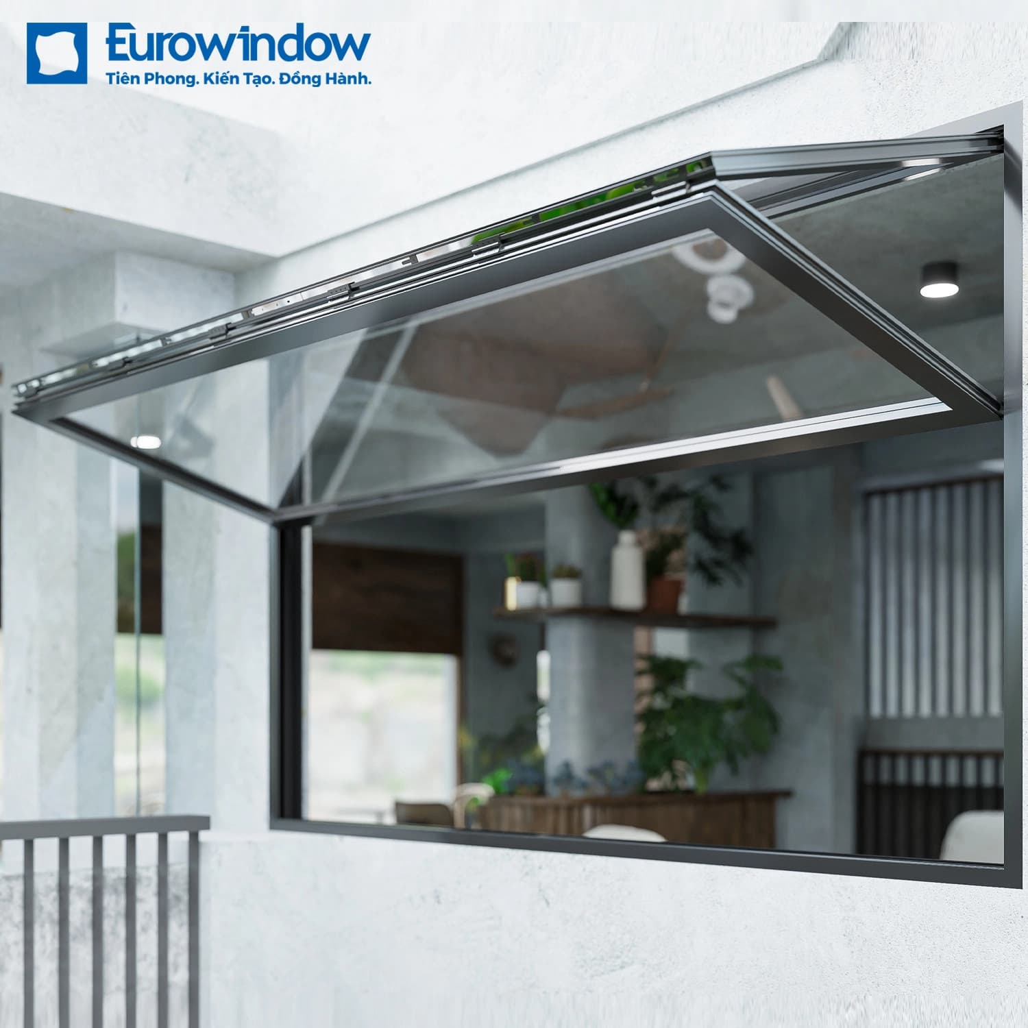 Eurowindow CỬA GẤP TRƯỢT DỌC TỰ ĐỘNG​ chính hãng