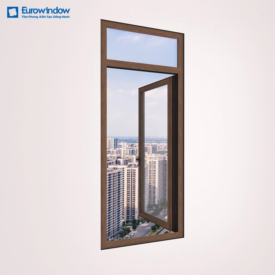 Eurowindow CỬA SỔ NHÔM 1 CÁNH MỞ QUAY NGOÀI chính hãng
