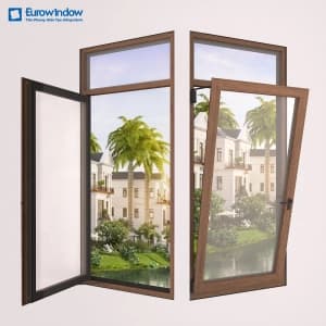 Cửa sổ nhôm mở quay lật trong thumbnail 3