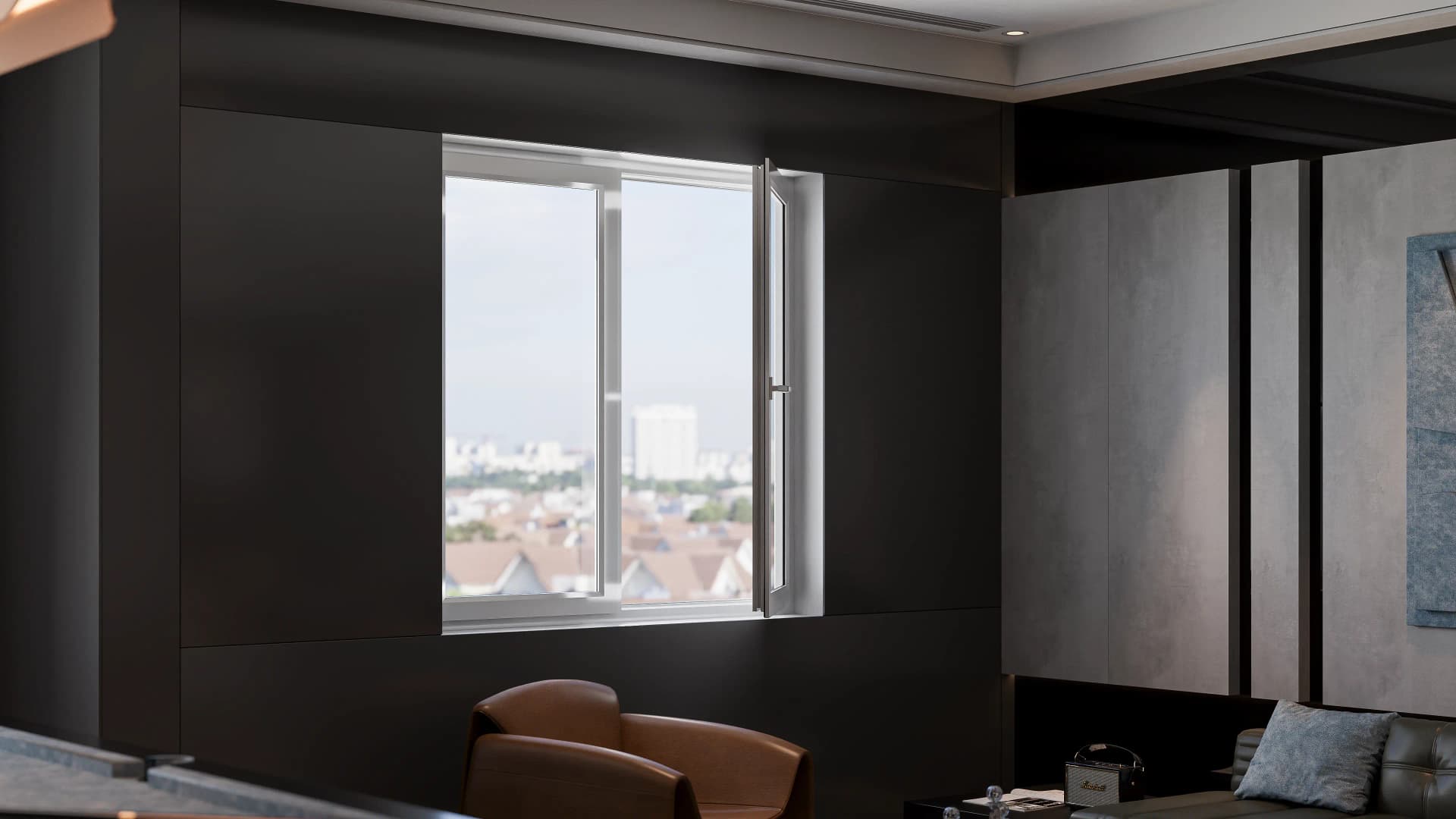 CỬA SỔ uPVC 2 CÁNH MỞ QUAY LẬT TRONG thumbnail 4