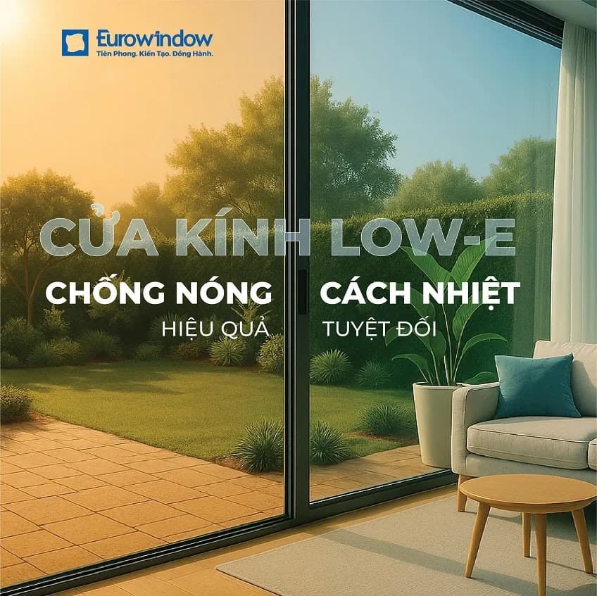 Cửa Kính Low-E Giải Pháp Cách Nhiệt Tối Ưu Cho Nhà Hướng Tây